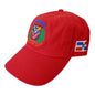 Escudo Republica Dominicana - Dominican Red / Full Color Shield Dad Hat Peligro Sports