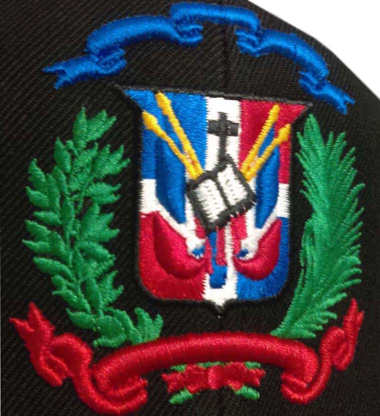 Escudo Republica Dominicana - Dominican Snapback Black - Full Color Hat Peligro Sports