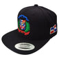 Escudo Republica Dominicana - Dominican Snapback Black - Full Color Hat Peligro Sports