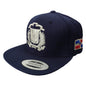Escudo Republica Dominicana - Dominican Snapback Navy Blue - Metallic SilverHat Peligro Sports