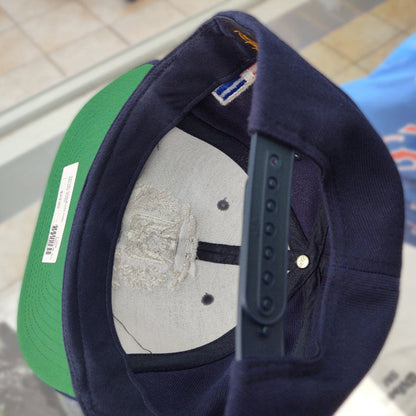 Escudo Republica Dominicana - Dominican Snapback Navy Blue - Metallic SilverHat Peligro Sports