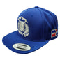 Escudo Republica Dominicana - Dominican Snapback Royal - Metallic Silver Hat Peligro Sports