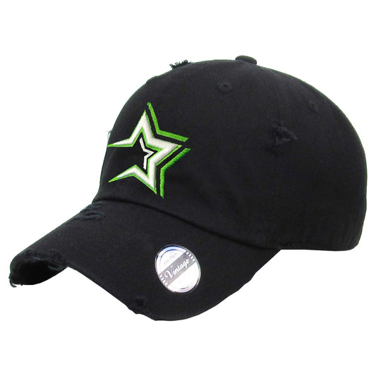 Estrellas Orientales Embroidered Vintage Black - Hat Peligro Sports