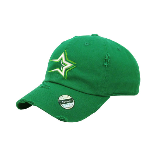 Estrellas Orientales Embroidered Vintage Kelly Green Hat Peligro Sports