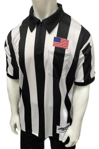 Honig's Standard 2.25" Striped Football Jersey w/ American Flag on Chest Honig's