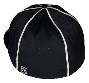 Richardson LITE R-Flex Performance Football/Lacrosse Officials Hat - Black w/White Piping Honig's