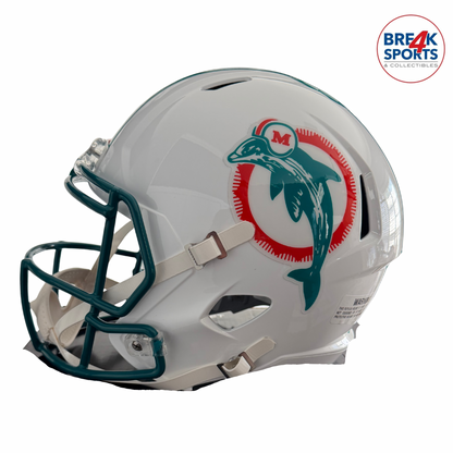 Miami Dolphins Full Size 1980 to 1996 Speed Replica Throwback Helmet - NFL Break4Sports & Collectibles, LLC