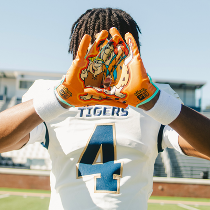 The Flintstones "Bedrock Blitz" Football Gloves - VPS5 by Phenom Elite Phenom Elite Brand