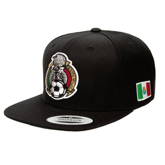 Football Mexicano Embroidered SnapBack Black hat Peligro Sports