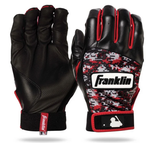 YOUTH - Franklin Digitek Batting Glove  Red-Camo Peligro Sports