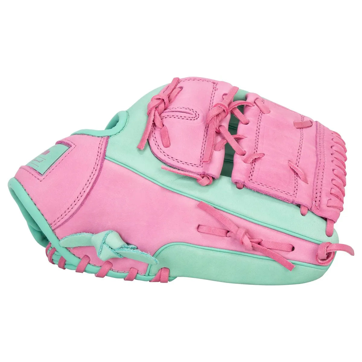 Franklin Sports CTZ5000 12" Baseball Glove - Mint & Rose | Premium Leather Infield Glove Peligro Sports