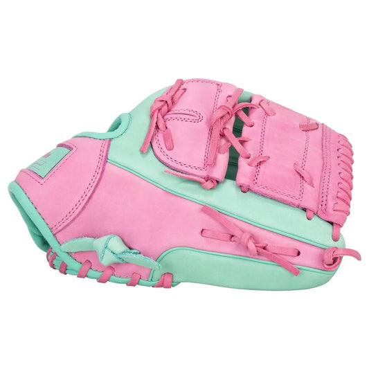 Franklin Sports CTZ5000 12" Baseball Glove - Mint & Rose | Premium Leather Infield Glove Peligro Sports