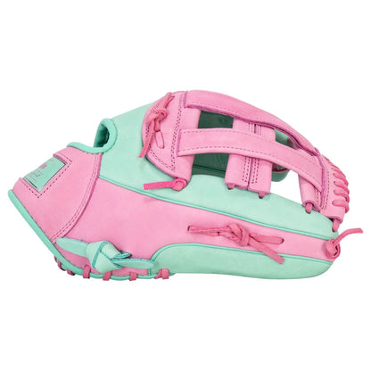 Franklin Sports CTZ5000 12.5" Baseball Glove Mint & Rose – Premium Cowhide Leather Fielding Mitt Peligro Sports