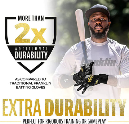 Franklin Infinite Powerstrap Series Adult Batting Gloves - Long Cuff Peligro Sports
