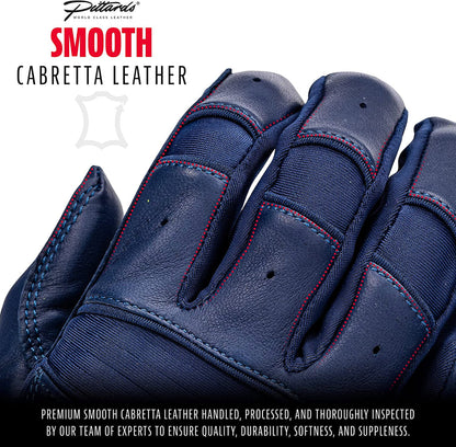Franklin Natural ® II HI-LITE Batting Gloves - Navy Peligro Sports