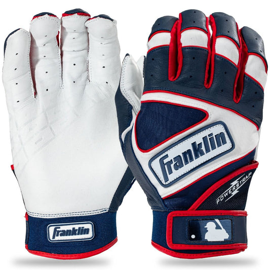 Franklin PowerStrap Hi-Lite Adult Batting Gloves Peligro Sports