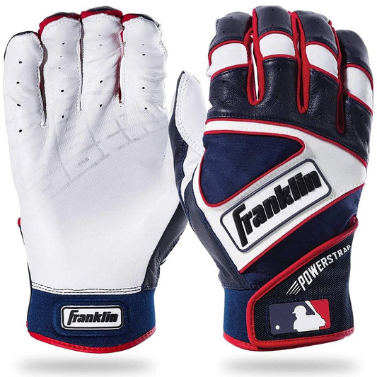 Franklin Power Strap Adult Batting Gloves 20462XX - Navy / White / Red Peligro Sports