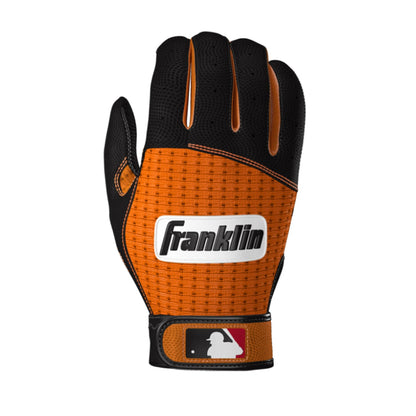 Franklin Pro Classic ADULT Black and Orange Batting Gloves - Peligro Sports Edition Peligro Sports