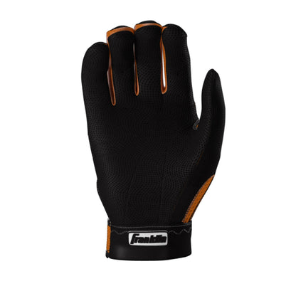 Franklin Pro Classic ADULT Black and Orange Batting Gloves - Peligro Sports Edition Peligro Sports