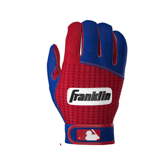 Franklin Pro Classic ADULT Royal Blue and Red Batting Gloves - Peligro Sports Edition Peligro Sports