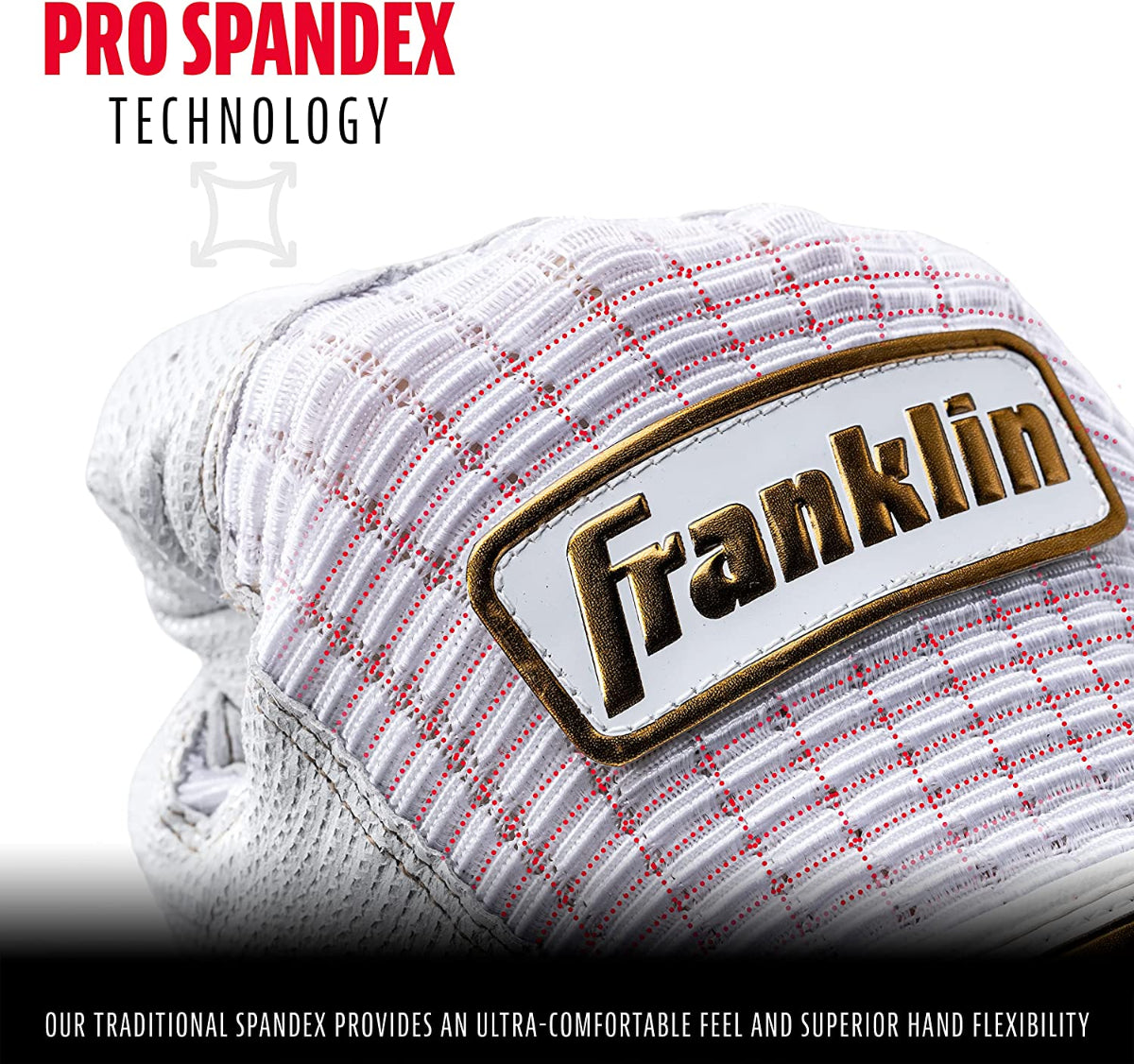Franklin Pro Classic Gold Series Batting Gloves Peligro Sports