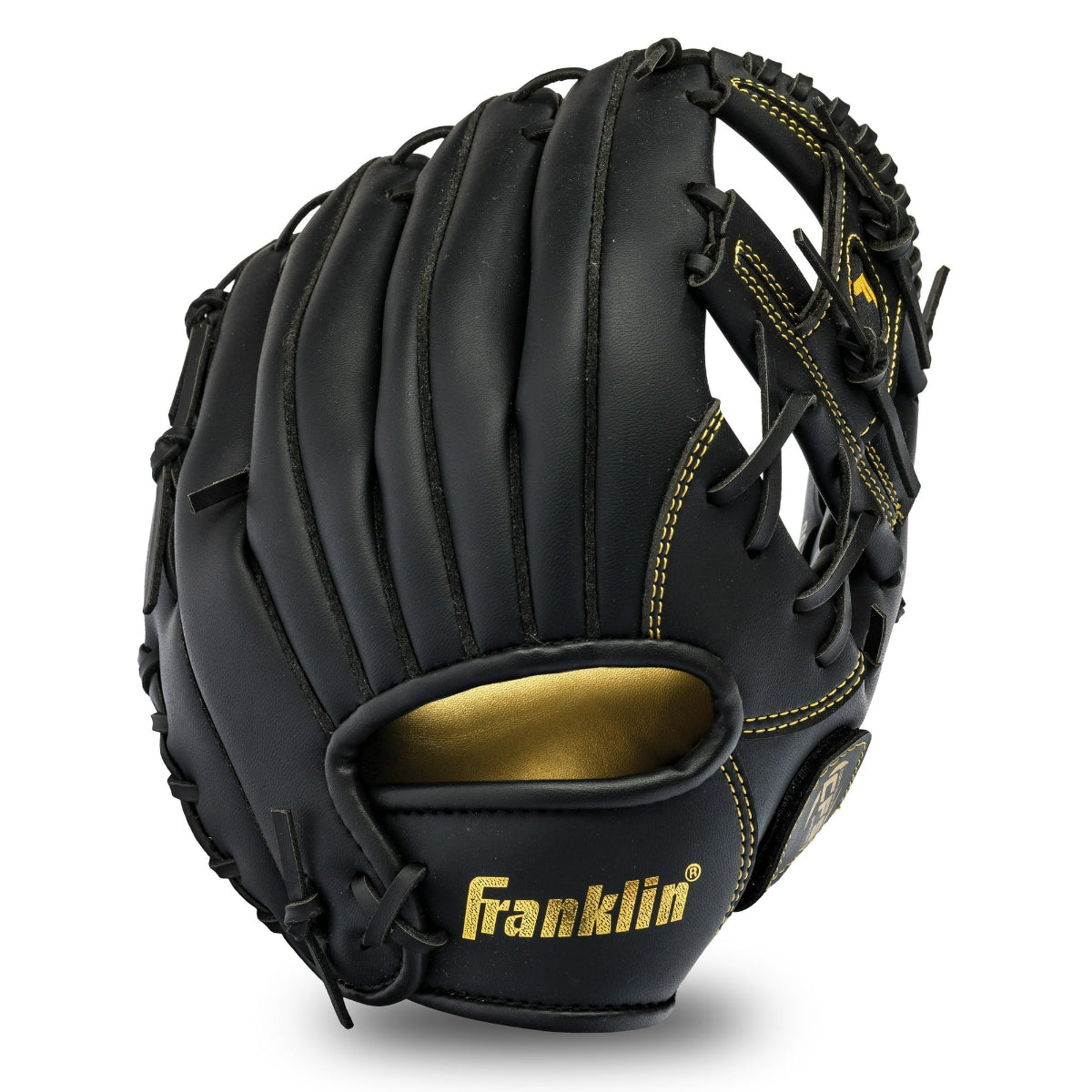 Franklin Sports Baseball and Softball Glove Field Master (11") - Black / Gold Peligro Sports