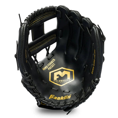 Franklin Sports Baseball and Softball Glove Field Master (11") - Black / Gold Peligro Sports