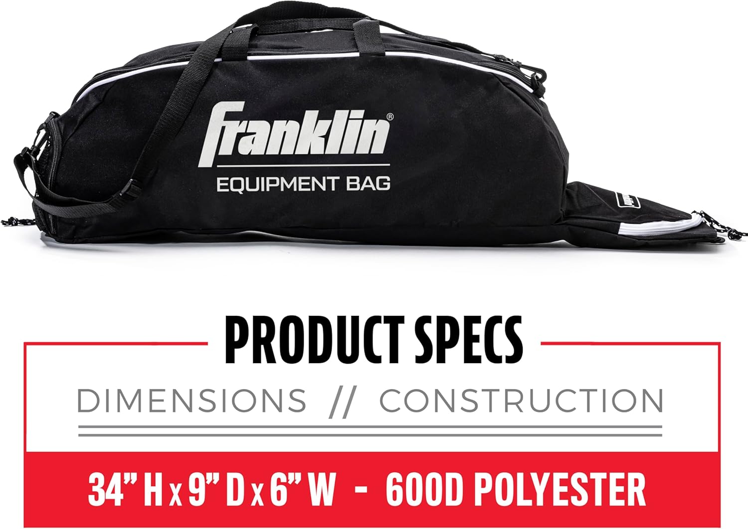 Franklin Sports Junior Baseball Equipment Bag - Stay Organized On and Off the Field Peligro Sports