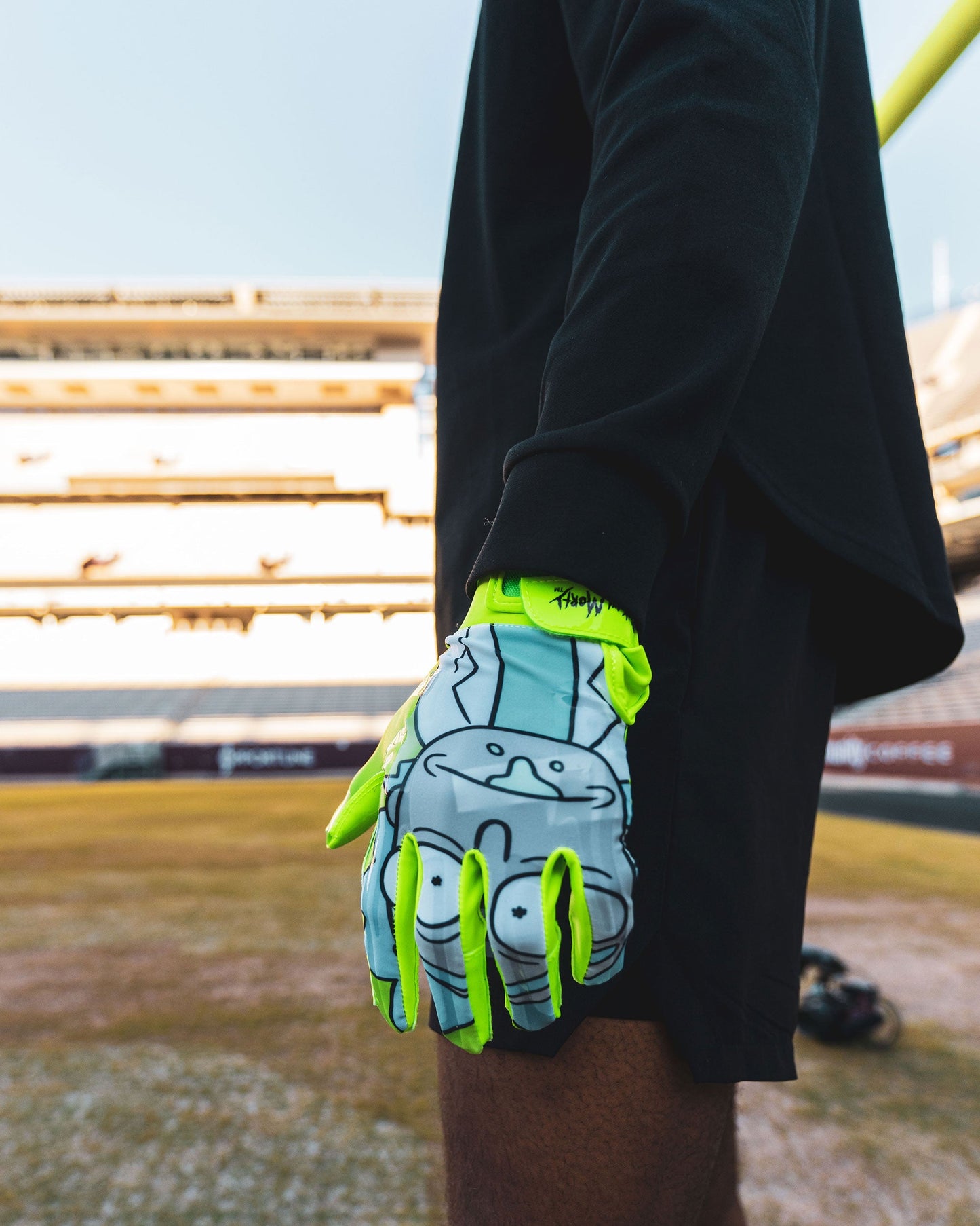 Phenom Elite Rick and Morty Football Gloves - VPS1 Phenom Elite Brand