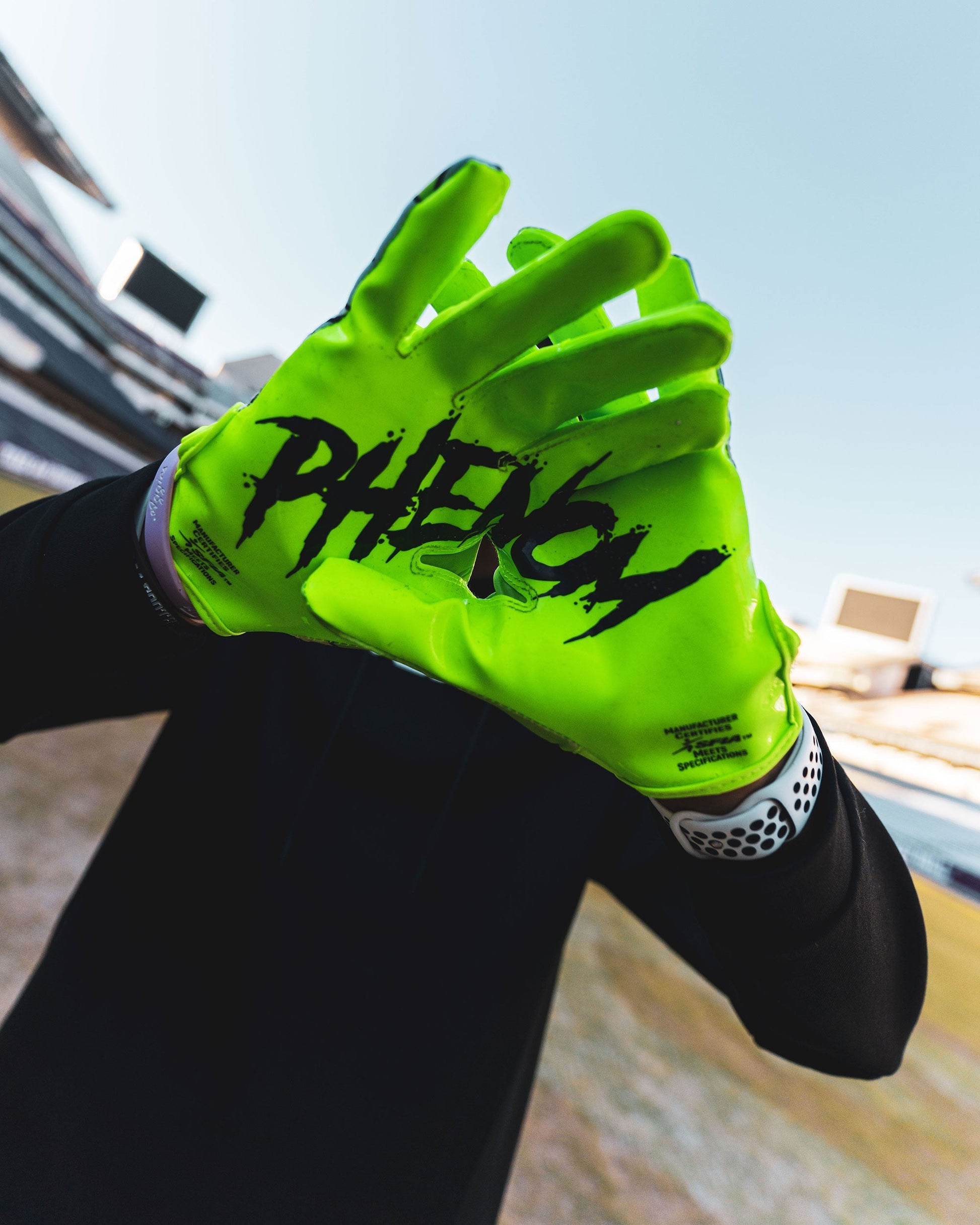 Phenom Elite Rick and Morty Football Gloves - VPS1 Phenom Elite Brand