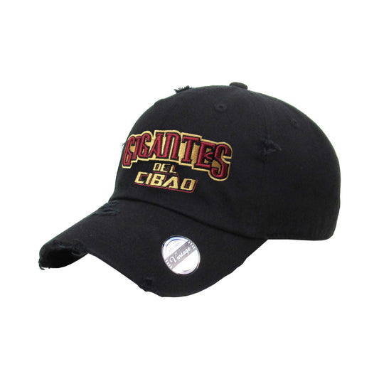 Gigantes del Cibao Embroidered Vintage Black Hat Peligro Sports