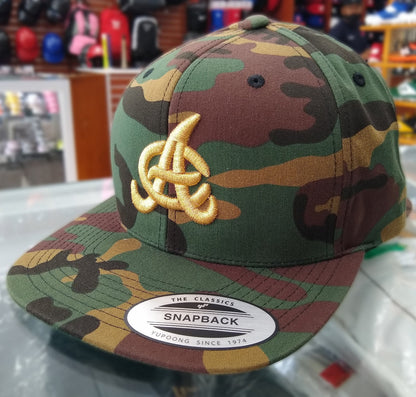 Aguilas Cibaeñas Embroidered SnapBack Camouflage Hat Peligro Sports