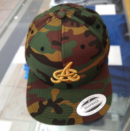 Aguilas Cibaeñas Embroidered SnapBack Camouflage Hat Peligro Sports