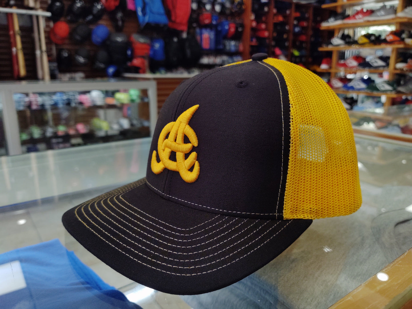 Aguilas Cibaeñas Embroidered Mesh Trucker Hat – Adjustable Snapback Baseball Cap Peligro Sports