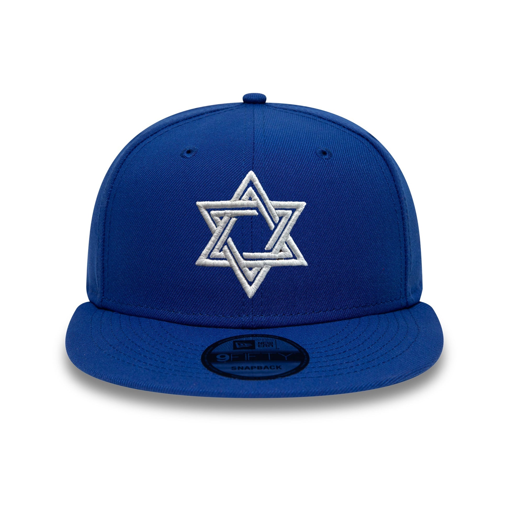 New Era SnapBack Hat with Embroidered Star of David Peligro Sports