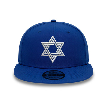 New Era SnapBack Hat with Embroidered Star of David Peligro Sports