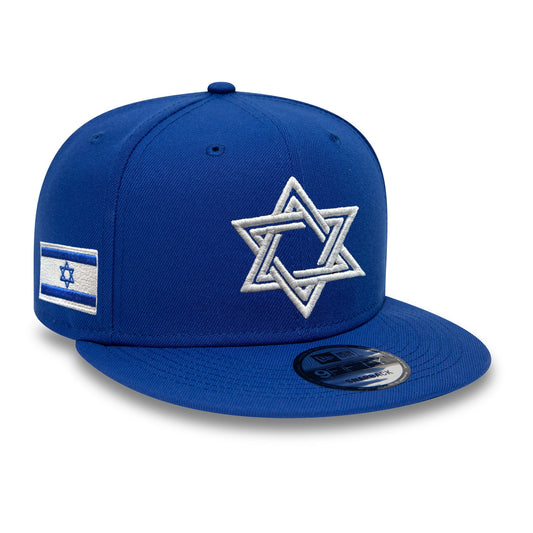 New Era SnapBack Hat with Embroidered Star of David Peligro Sports