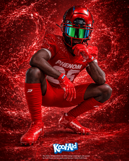 Kool-Aid 'Cherry' Football Cleats - Quantum Speed by Phenom Elite Phenom Elite Brand