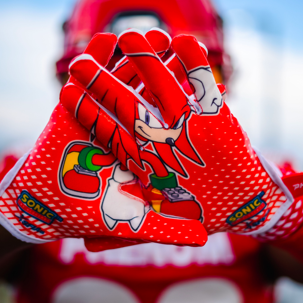 Knuckles the Echidna Football Gloves - VPS5 by Phenom Elite Phenom Elite Brand