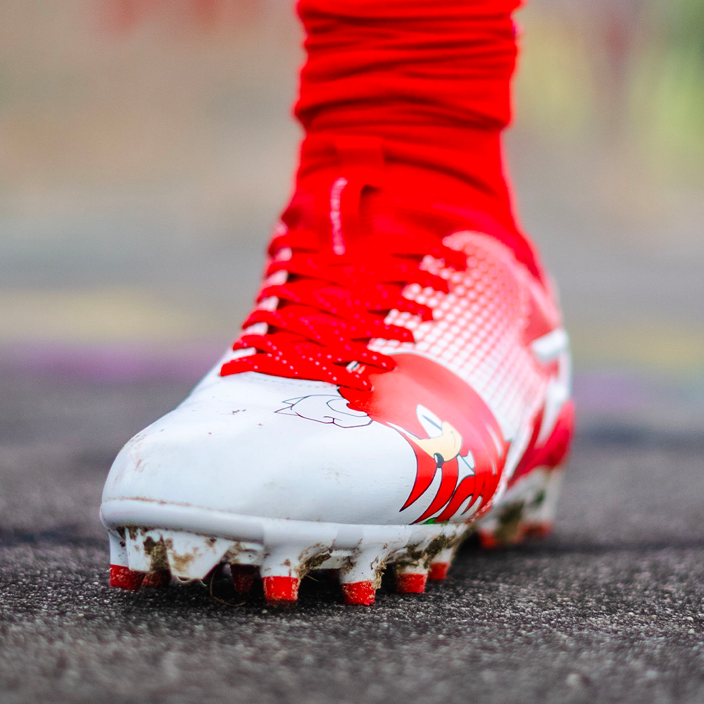 Knuckles the Echidna Football Cleats - by Phenom Elite Phenom Elite Brand