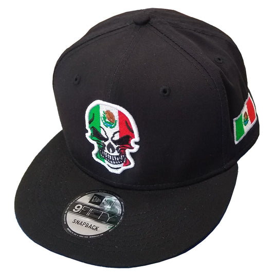 Mexico Embroidered Skull New Era hat Peligro Sports
