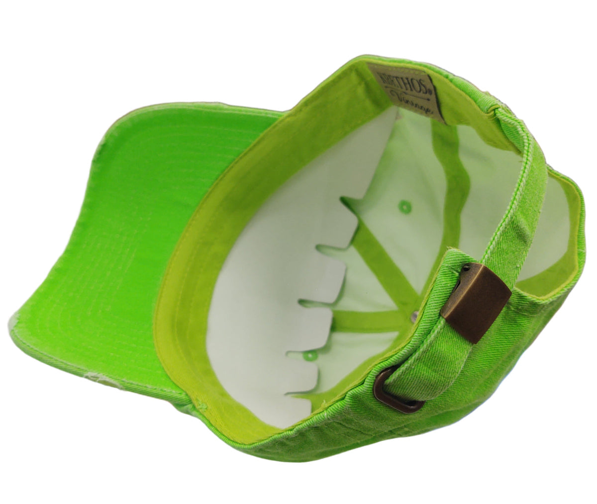 Mexico Vintage Hats With Mexican Flag and Shield Neon Green Hat Peligro Sports