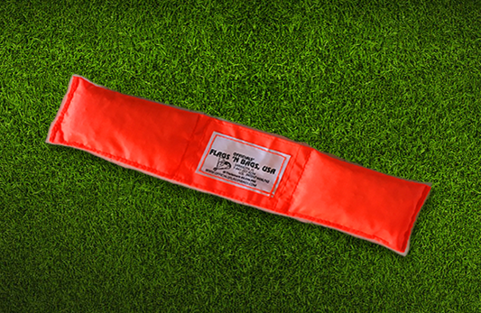 Officials' Flags 'N Bags, USA Flourescent Orange Double Sided Narrow Bean Bag - Nylon Honig's