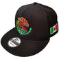 New Era Snapback Black Mexico Shield and Flag Hat Peligro Sports
