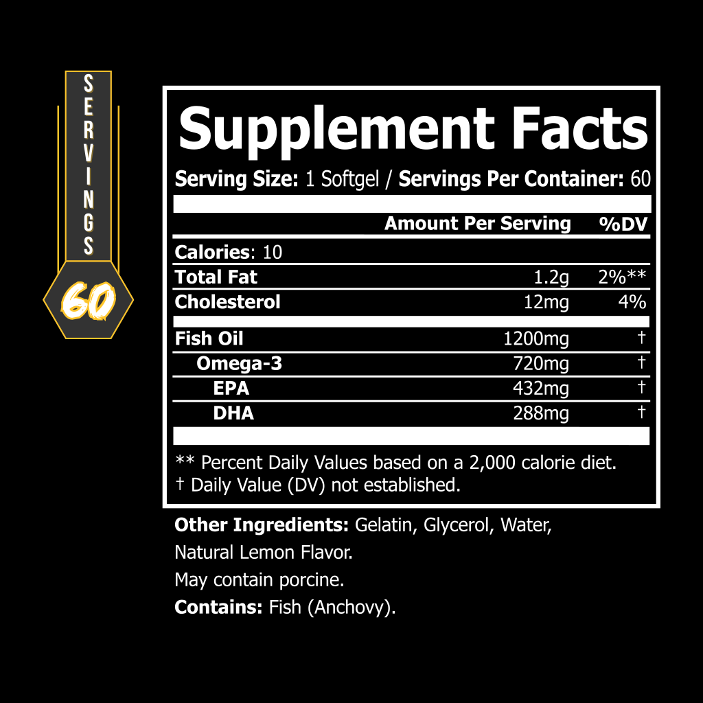 OMEGA 3 BLACKLABEL Supplements