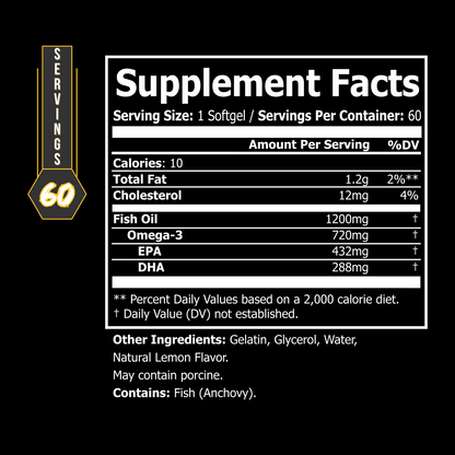 OMEGA 3 BLACKLABEL Supplements
