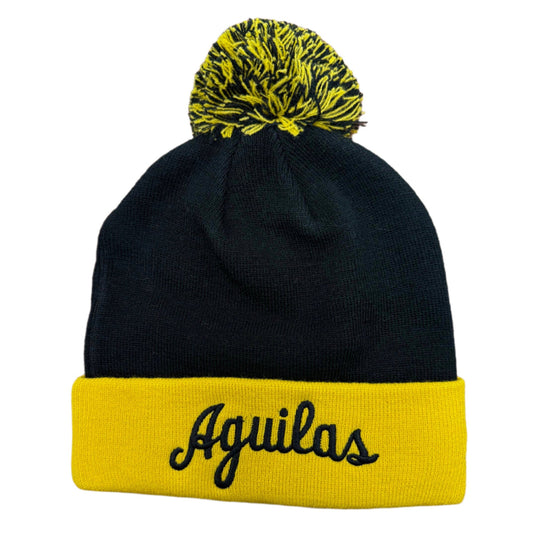 Official - Aguilas Skully Beanie (Aguilas) Hat with Pom Pom Peligro Sports