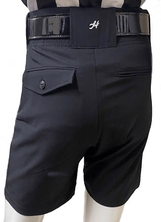 NEW - Honig's Lightweight Poly/Spandex Football Short Black w/White Stripe Honig's
