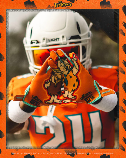The Flintstones "Bedrock Blitz" Football Gloves - VPS5 by Phenom Elite Phenom Elite Brand