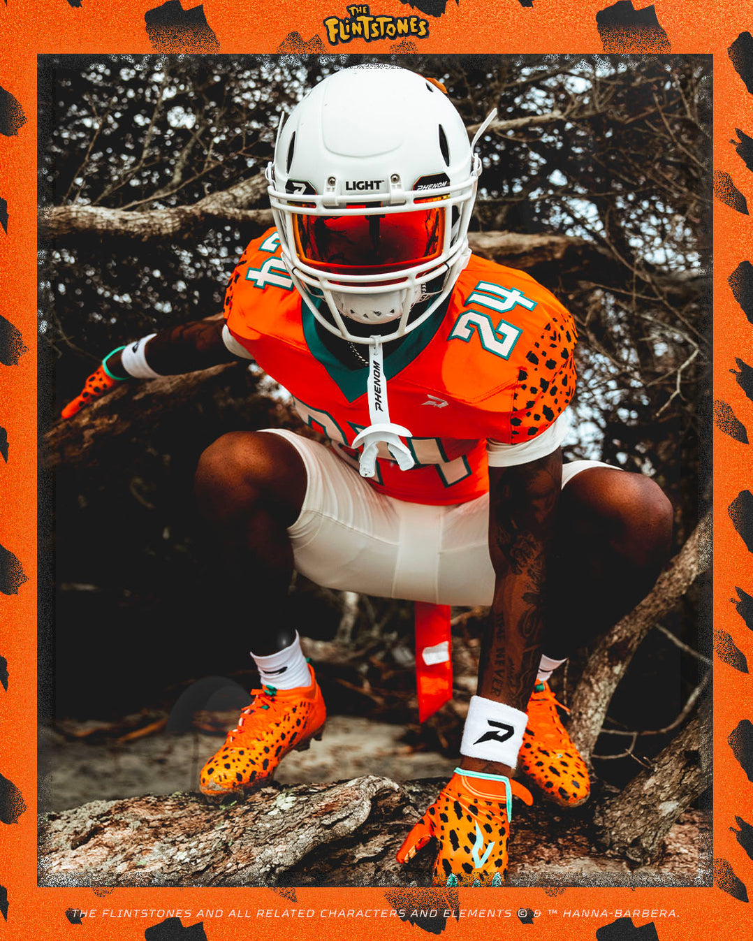 The Flintstones "Bedrock Blitz" Football Gloves - VPS5 by Phenom Elite Phenom Elite Brand